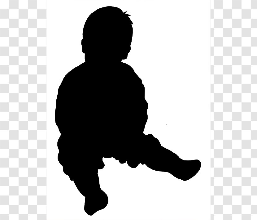 Silhouette Infant Child Clip Art - Boy - Baby Transparent PNG