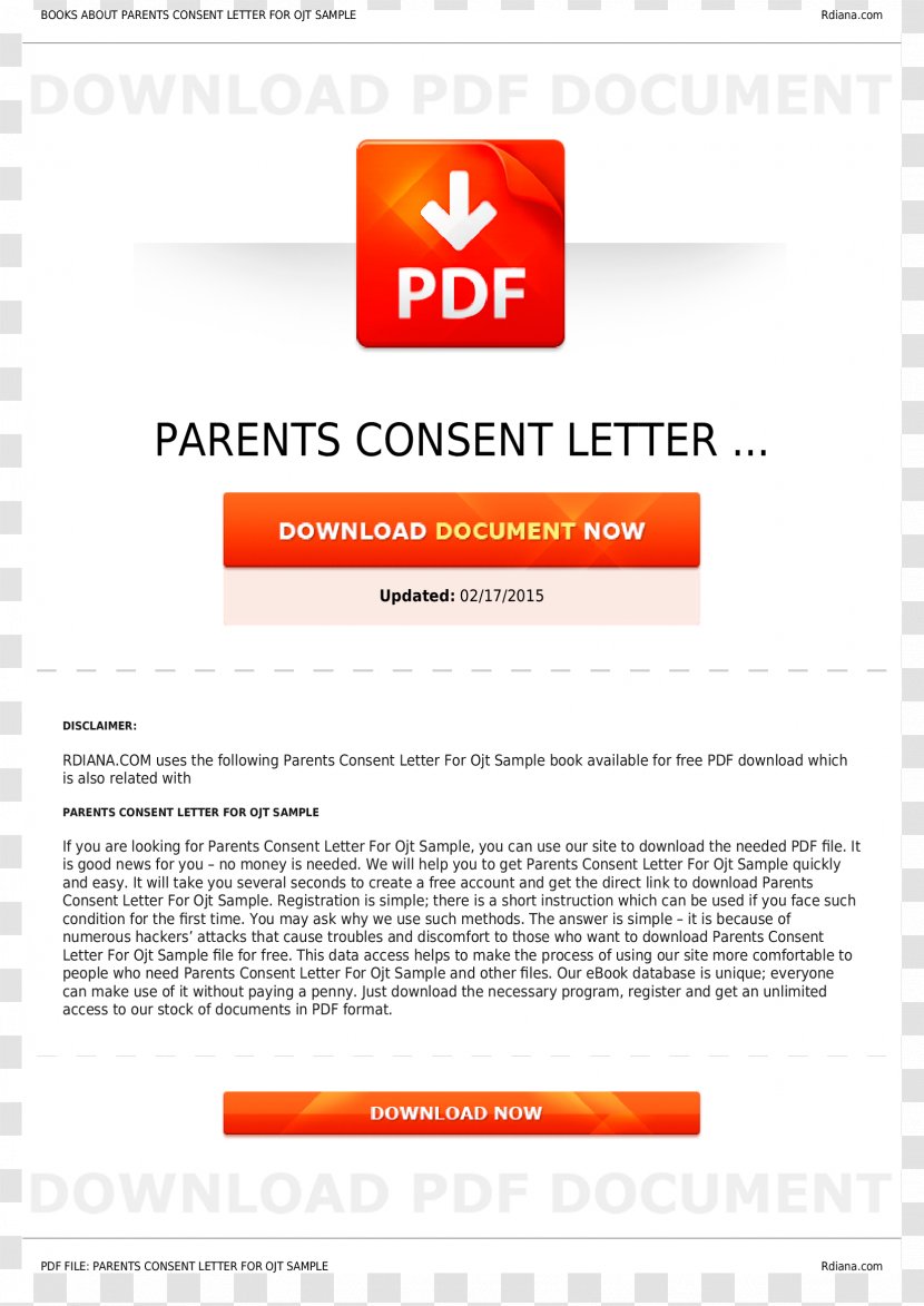 Form Contract Template Parental Consent - Cover Letter - Parent Transparent PNG