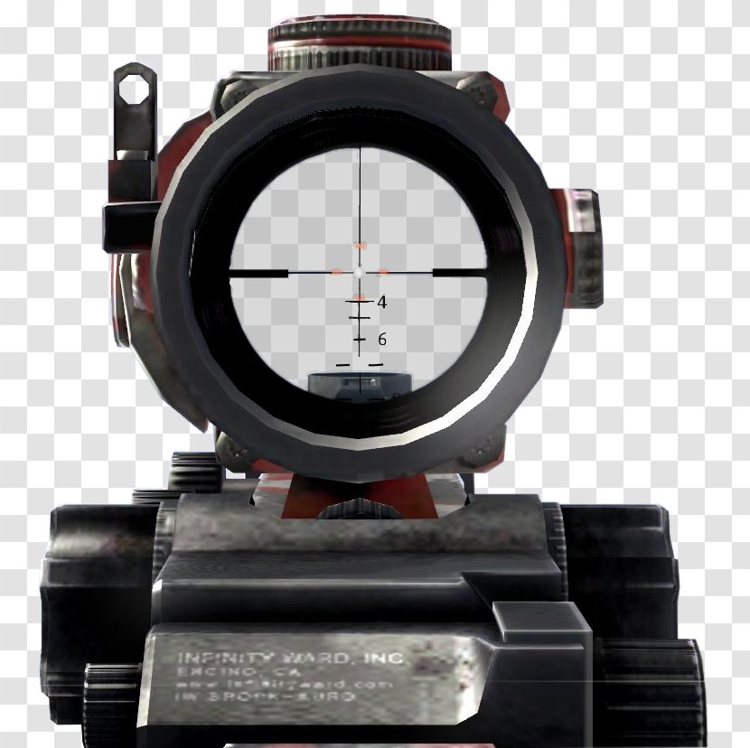 Advanced Combat Optical Gunsight Telescopic Sight Reflector Call Of Duty: Modern Warfare 2 - Duty - Sighting Telescope Transparent PNG