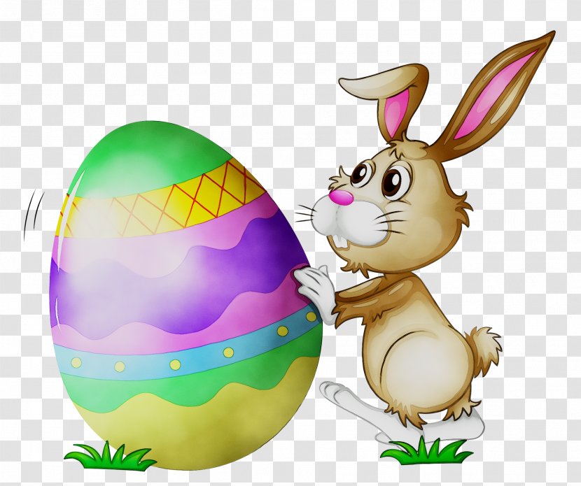 Easter Bunny Egg Clip Art - Postcard Transparent PNG