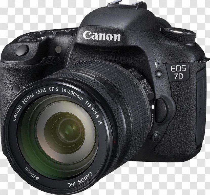 Canon EOS 7D Mark II 700D Camera - Lens - Slr Transparent PNG