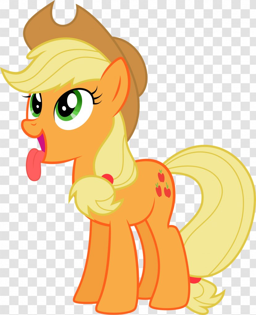 Applejack Pony Pinkie Pie Rarity Fluttershy - Mammal - Little Transparent PNG