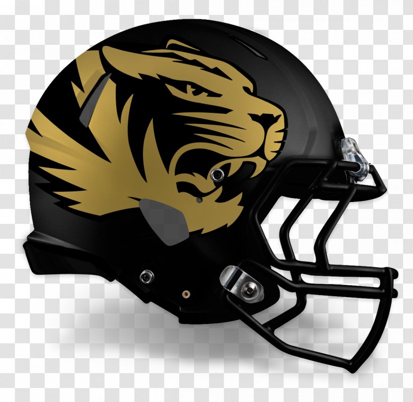 University Of Missouri Tigers Football Men's Basketball American Helmets - Personal Protective Equipment - Wearing A Helmet Transparent PNG