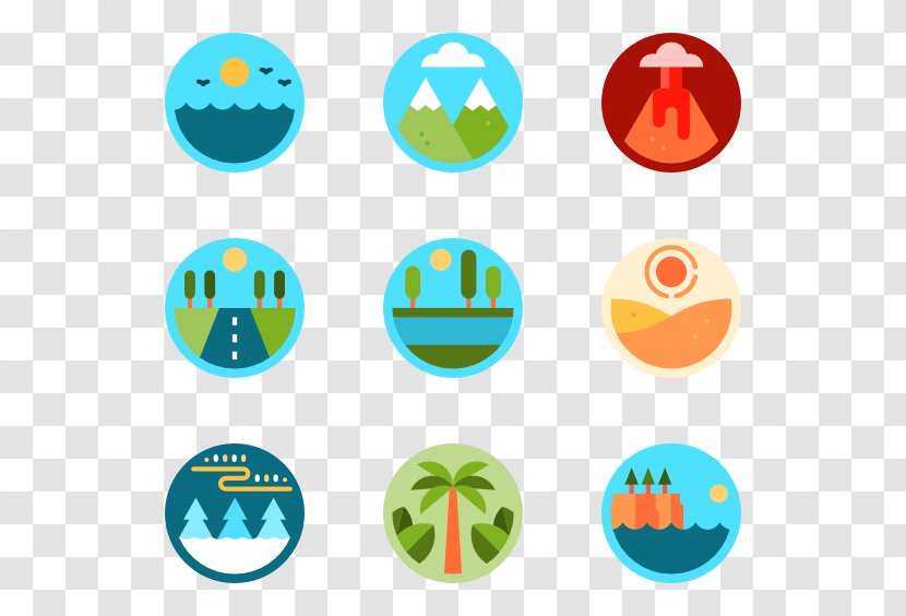 Icon Design Clip Art - Vexel - Mountains And River Transparent PNG