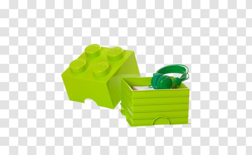 Room Copenhagen LEGO Storage Brick 1 8 Toy Head - Green - Lego Bin Transparent PNG