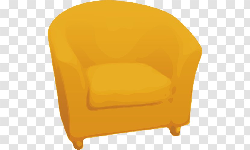 Chair Couch Furniture Clip Art - Yellow - Cliparts Transparent PNG