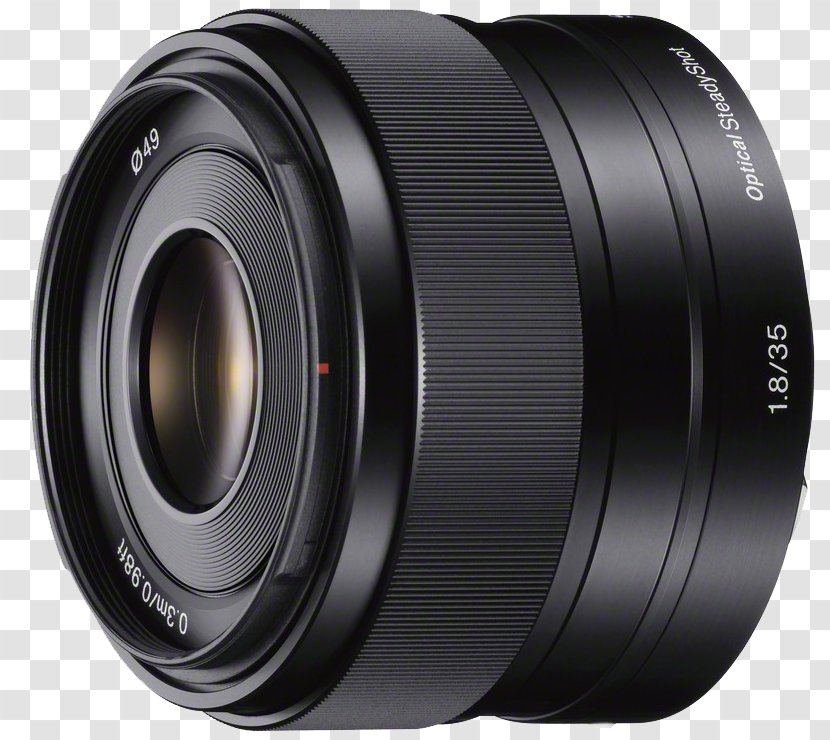 Sony E-mount E 35mm F1.8 OSS α Prime Lens F/1.8 - Emount - Camera Transparent PNG