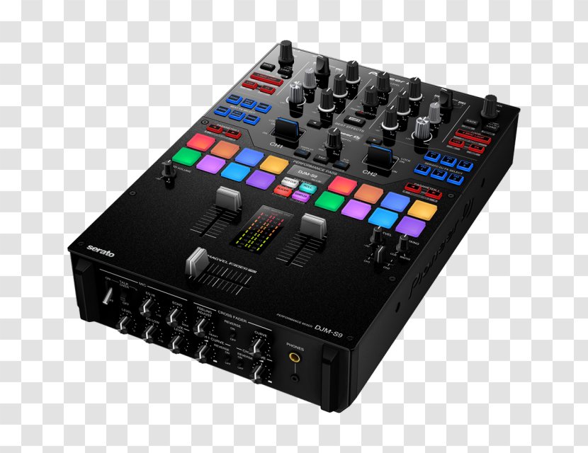 DJM DJ Mixer Pioneer Disc Jockey Audio Mixers - Electronic Component - Djms9 Transparent PNG