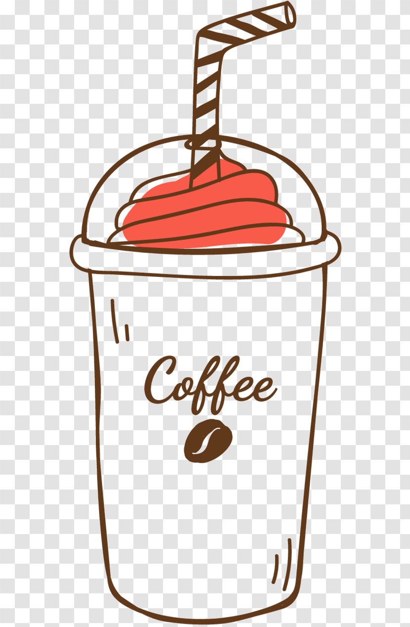 Cafe Vector Graphics Iced Coffee Illustration - Gelato Transparent PNG