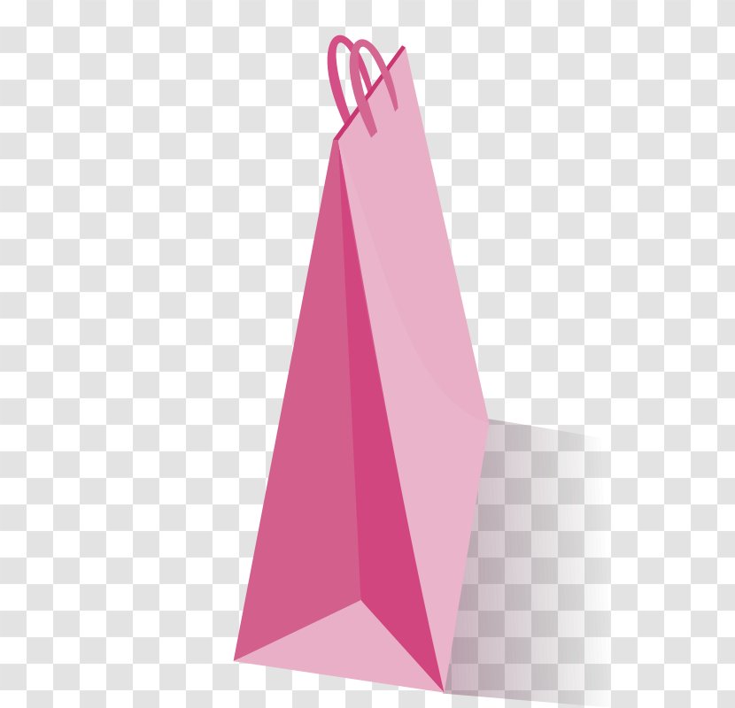 Paper Bag Shopping Bags & Trolleys - Triangle - Shadow Vector Transparent PNG