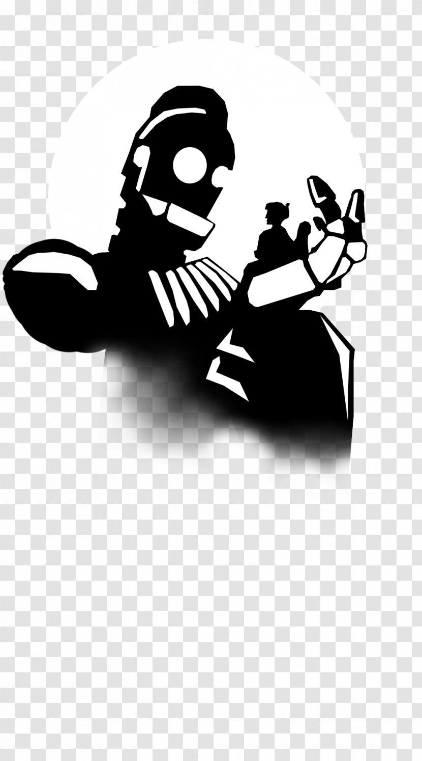 Stencil Silhouette Drawing - Black - Iron Giant Transparent PNG