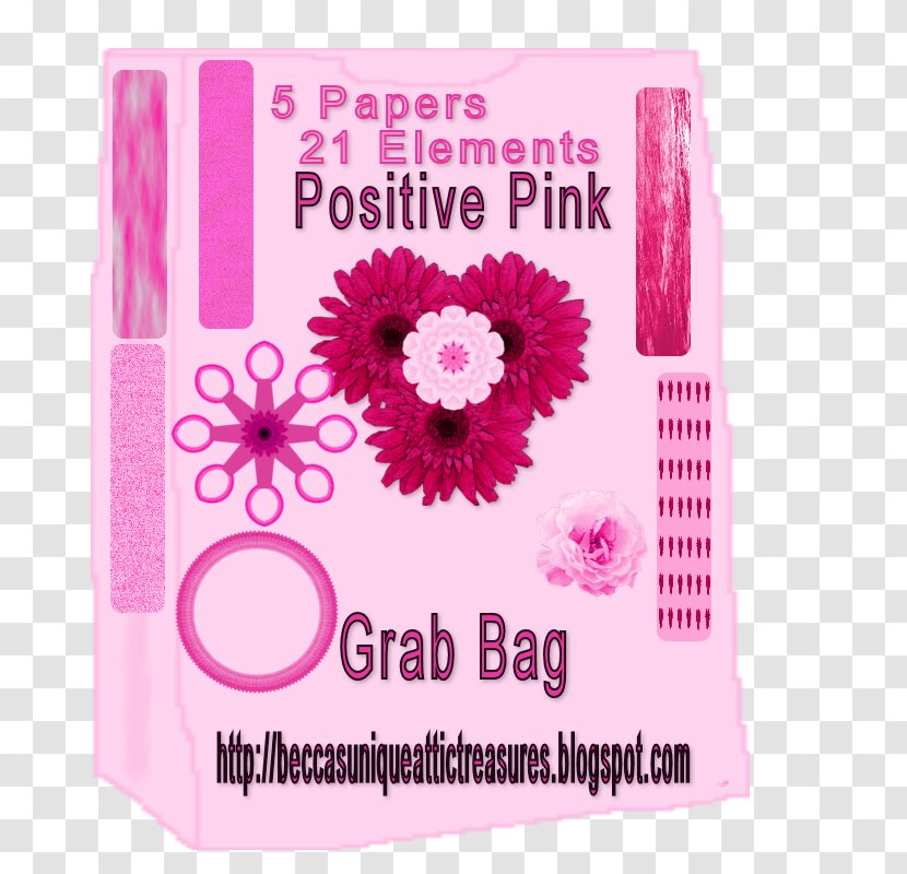 Pink M Font - Grab Bag Transparent PNG