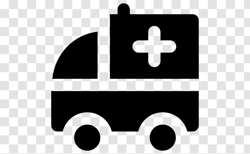 Ambulance - Black - Symbol Transparent PNG