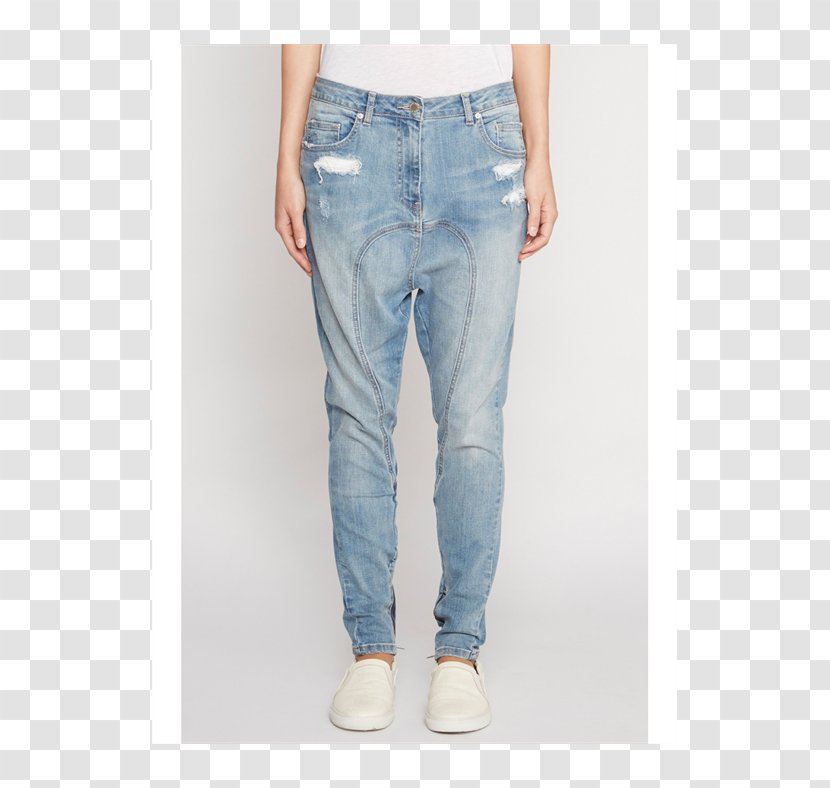 Jeans Denim Crotch Harem Pants Clothing - Waist Transparent PNG