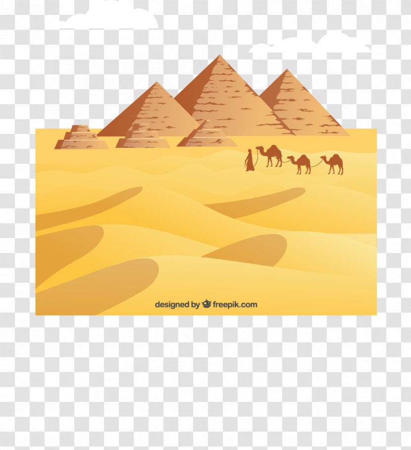 Desert Erg Oasis Euclidean Vector - Orange Transparent PNG