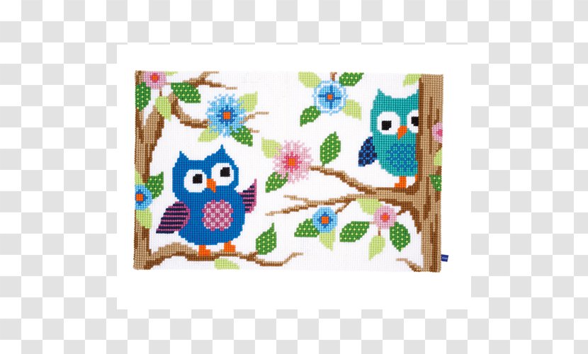 Cross-stitch Embroidery Needlework Owl Talk Rug Cross Stitch Kit - Textile - Free Pattern Hummingbird Transparent PNG