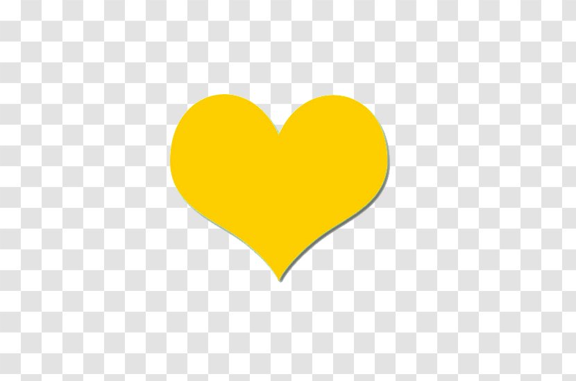 Heart Yellow Gold Clip Art - Color Transparent PNG
