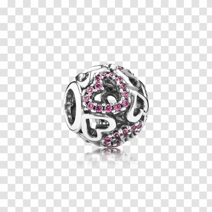 Pandora Charm Bracelet Cubic Zirconia Love Jewellery - Retail Transparent PNG