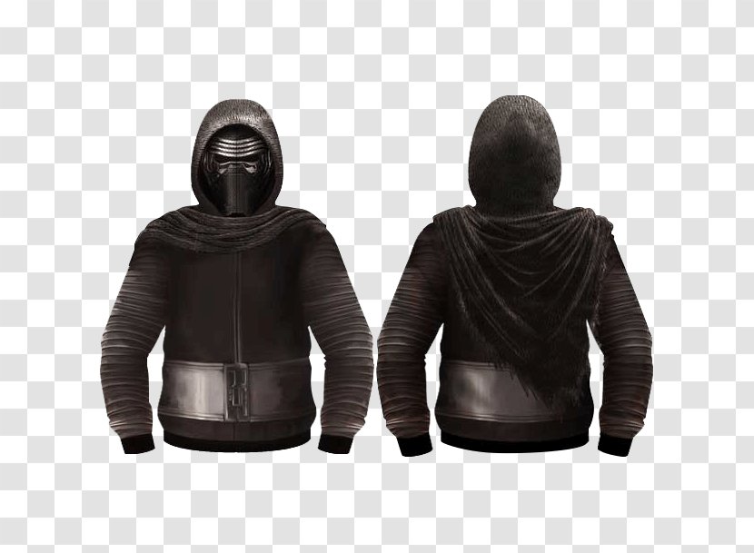 Hoodie Kylo Ren Bluza Clothing - Top - Zipper Transparent PNG