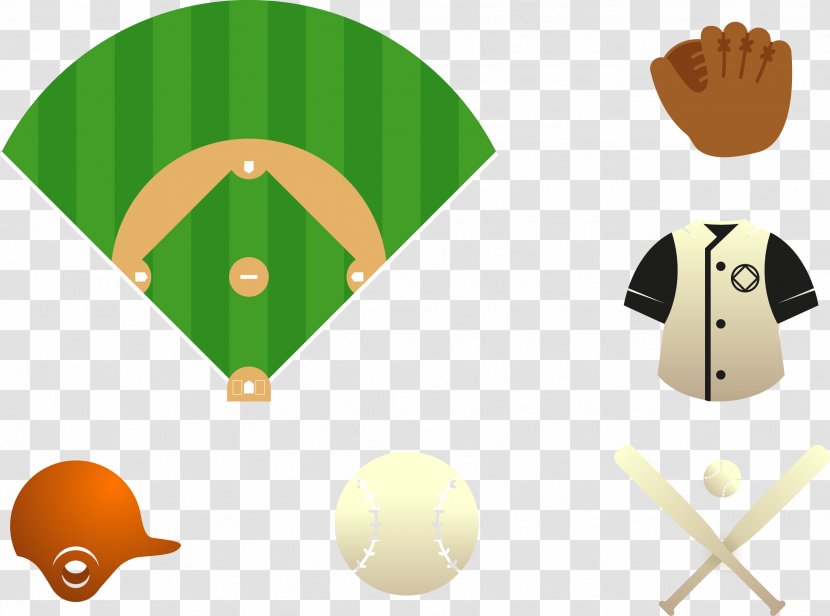 Baseball Illustration - Infield - Vector Supplies Transparent PNG