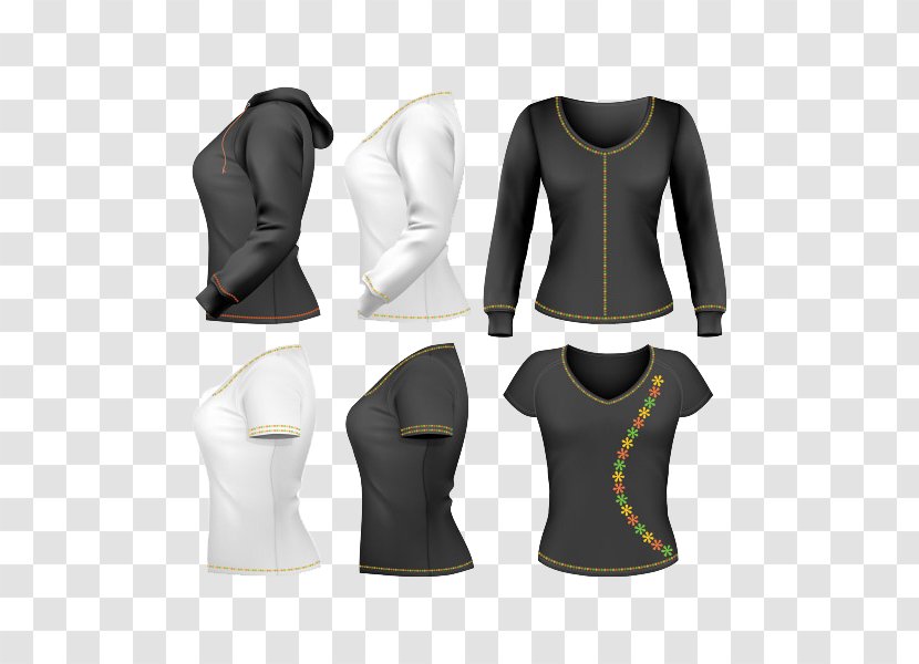 T-shirt Hoodie Clothing - Sleeve - Women's Apparel Design Template Transparent PNG