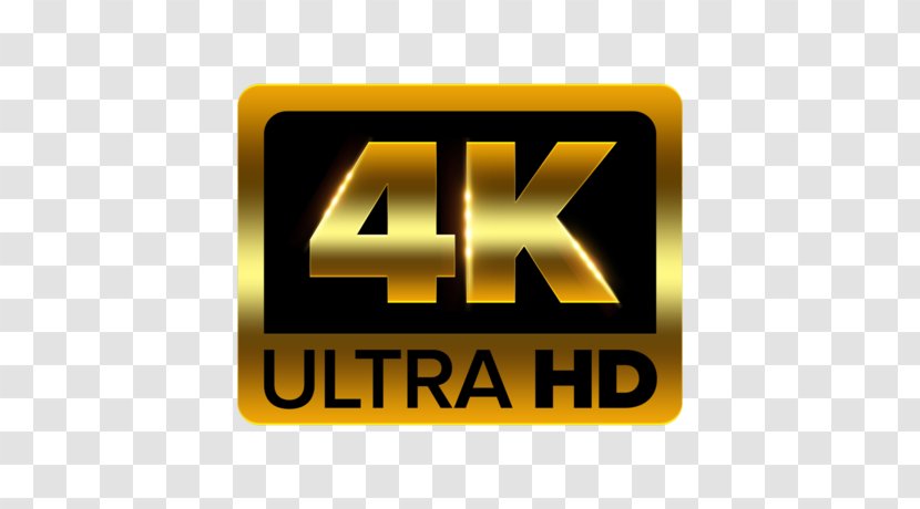 4K Resolution Ultra-high-definition Television Channel Show - Yellow - GoPro Transparent PNG