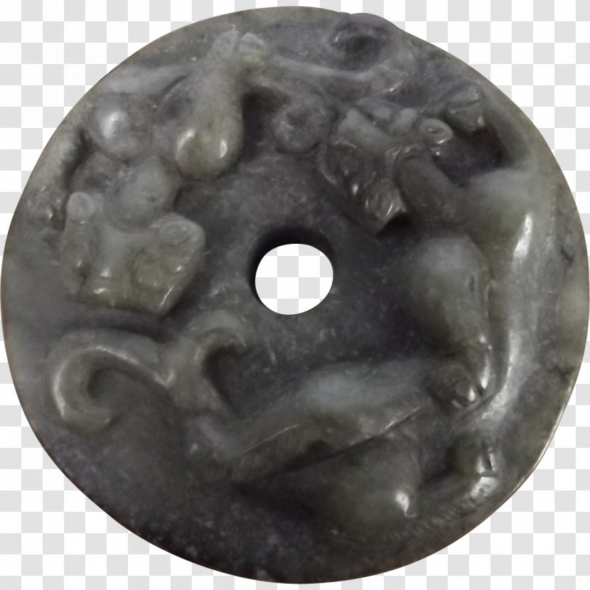 Bi Han Dynasty Chinese Jade - Silver - Button Transparent PNG
