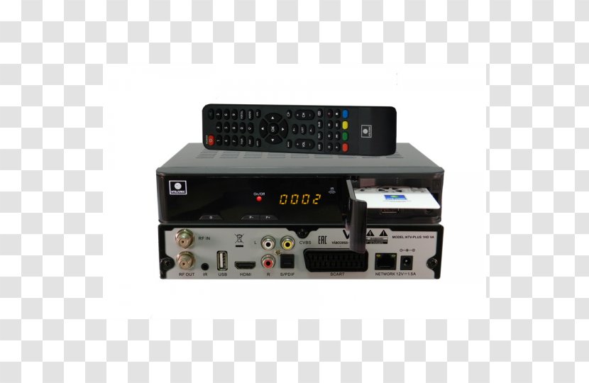 NTV Plus Satellite Television Set-top Box High-definition - Electronics Accessory - Pvr Premiere Juhu Transparent PNG