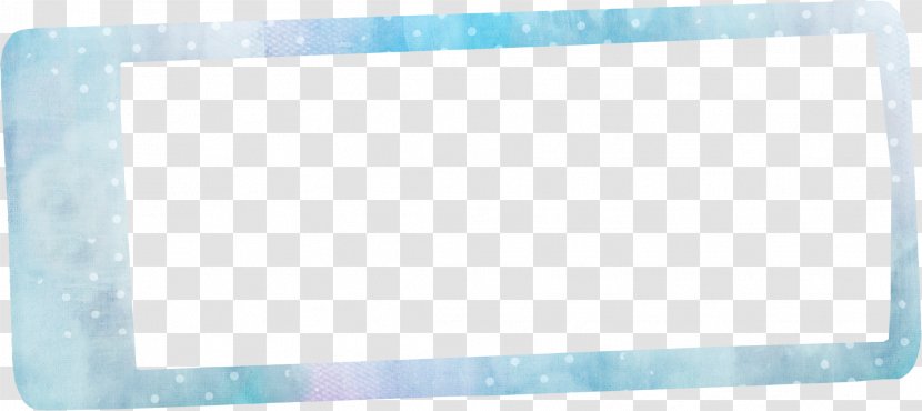 Blue Material Pattern - Pretty Frame Transparent PNG