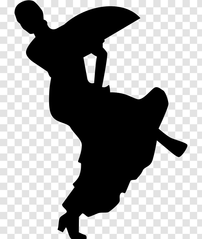 Flamenco Ballet Dancer Silhouette - Flower Transparent PNG