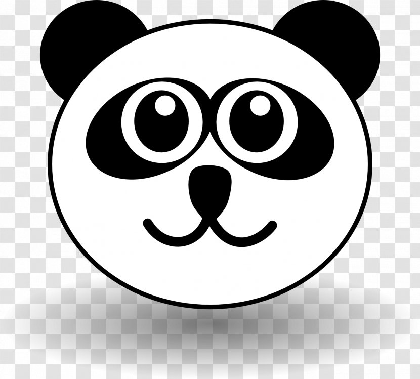 Giant Panda Face Cuteness Clip Art - Cartoon - Comic Head Cliparts Transparent PNG