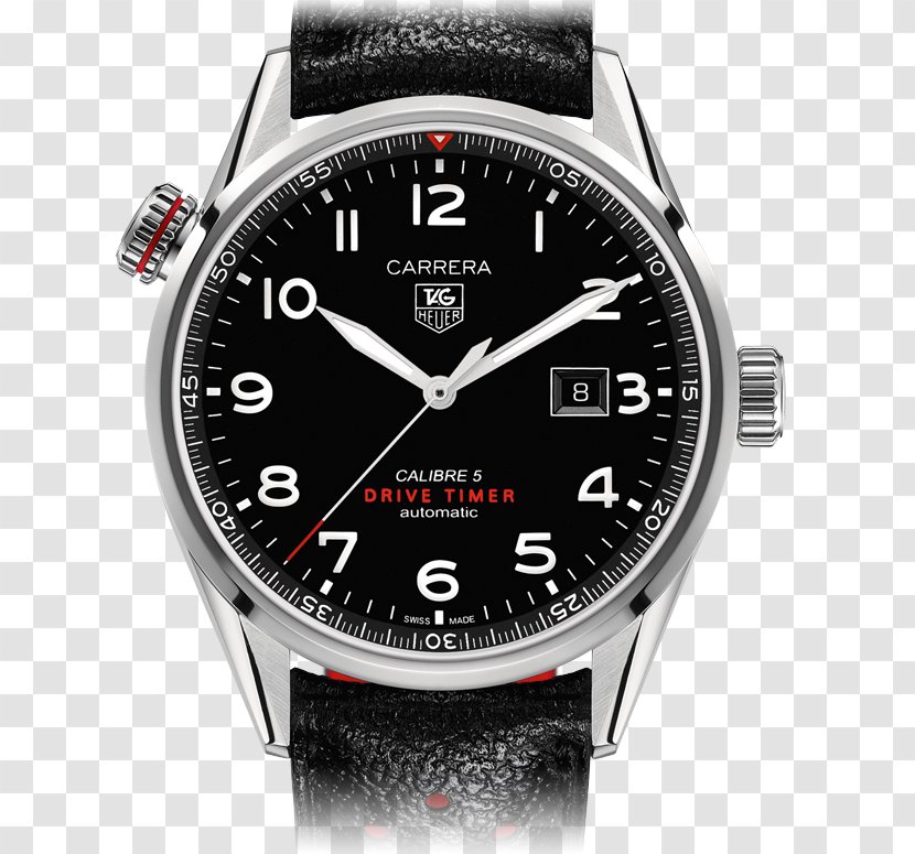 Glycine Watch Chronograph Bulova TAG Heuer Carrera Calibre 5 - Quartz Clock Transparent PNG
