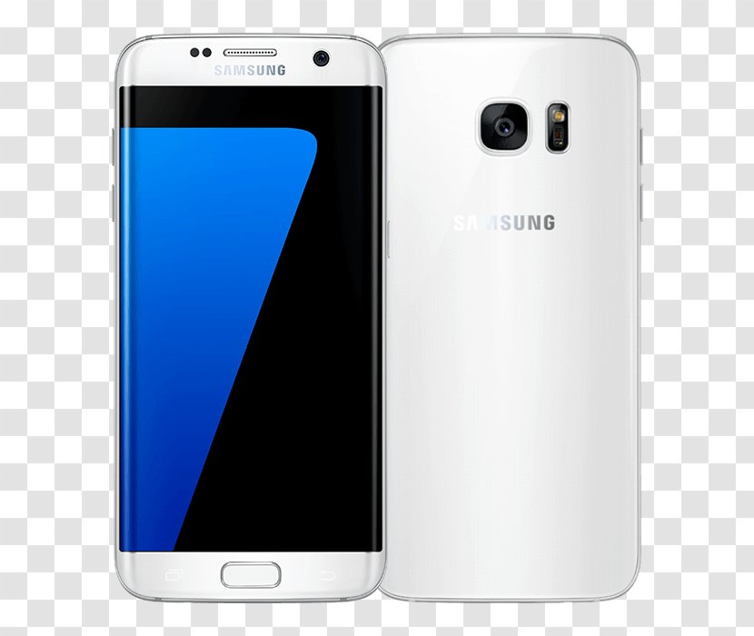 Feature Phone Smartphone Samsung GALAXY S7 Edge White - Galaxy Transparent PNG