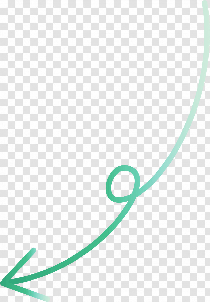 Curved Arrow Transparent PNG