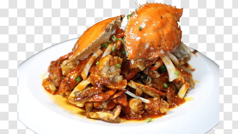 Chilli Crab Seafood - Meat - Spicy Yellow Transparent PNG