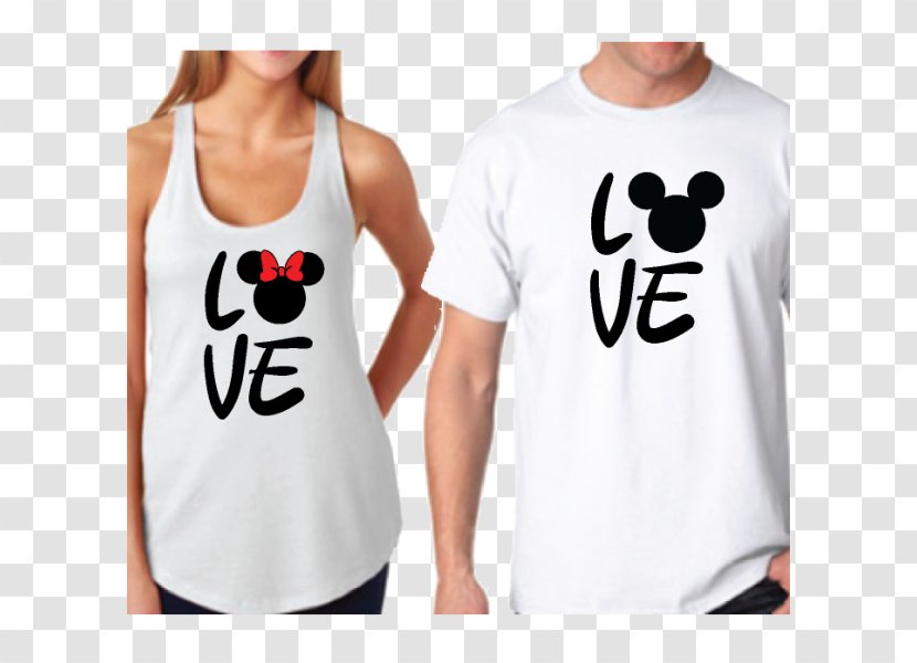 T-shirt Minnie Mouse Mickey Hoodie Mrs. - Shoulder - Cute Bow Transparent PNG