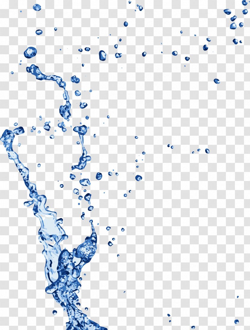 Drop - Blue - Flow,water,Splashes,splash Transparent PNG