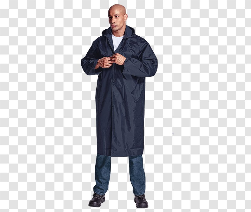 Raincoat Robe Clothing Hood Personal Protective Equipment - Trench Coat - Water Resistant Mark Transparent PNG