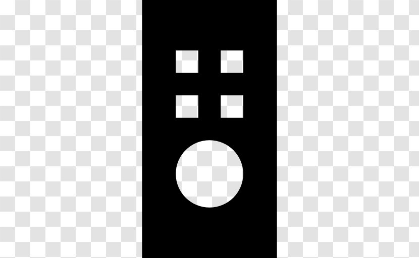 Symbol Rectangle Black - Remote Controls - Vector Transparent PNG