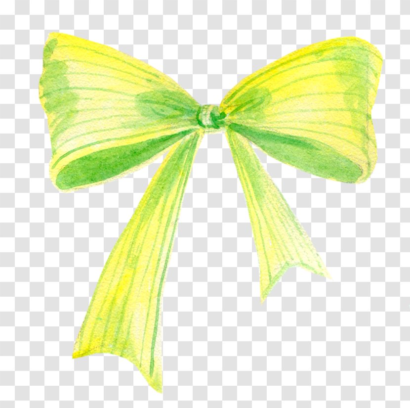 Butterfly Bow Tie Green - Yellow Transparent PNG