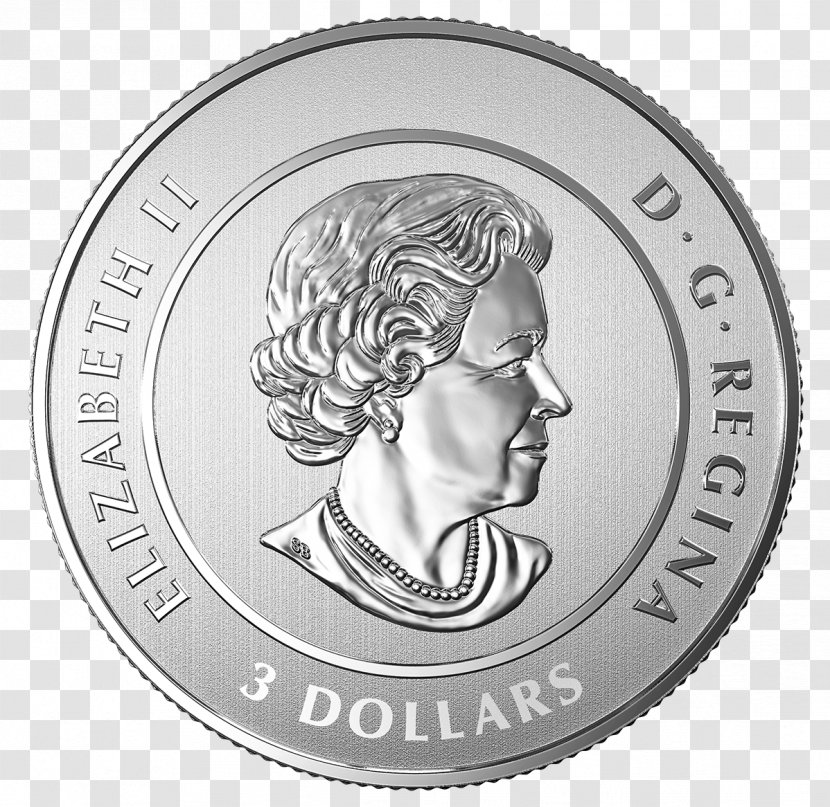 150th Anniversary Of Canada Dollar Coin Silver - Gold Transparent PNG