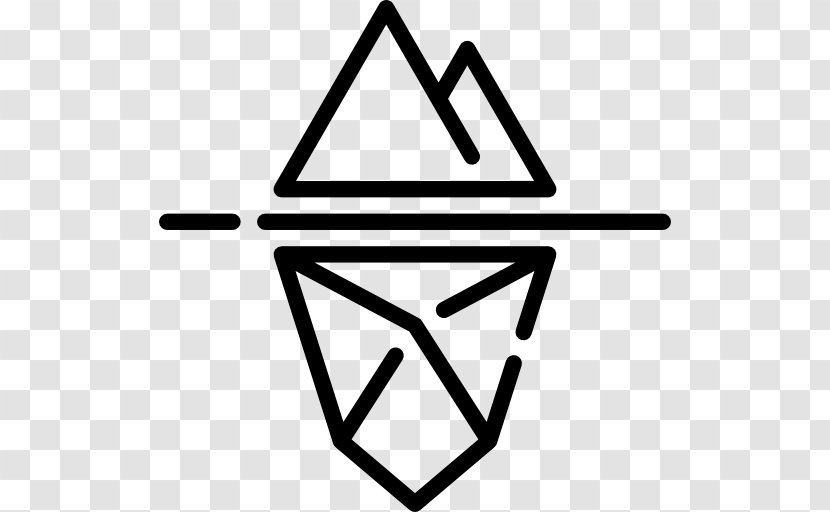 Iceberg Symbol - Triangle Transparent PNG