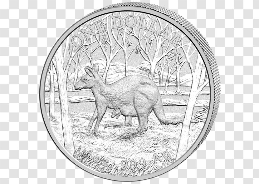 Coin Australia Troy Ounce Silver Gold - Uncirculated Transparent PNG