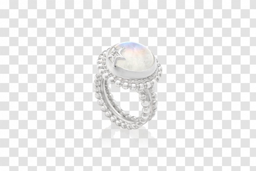 Ring Body Jewellery Silver Pearl Transparent PNG