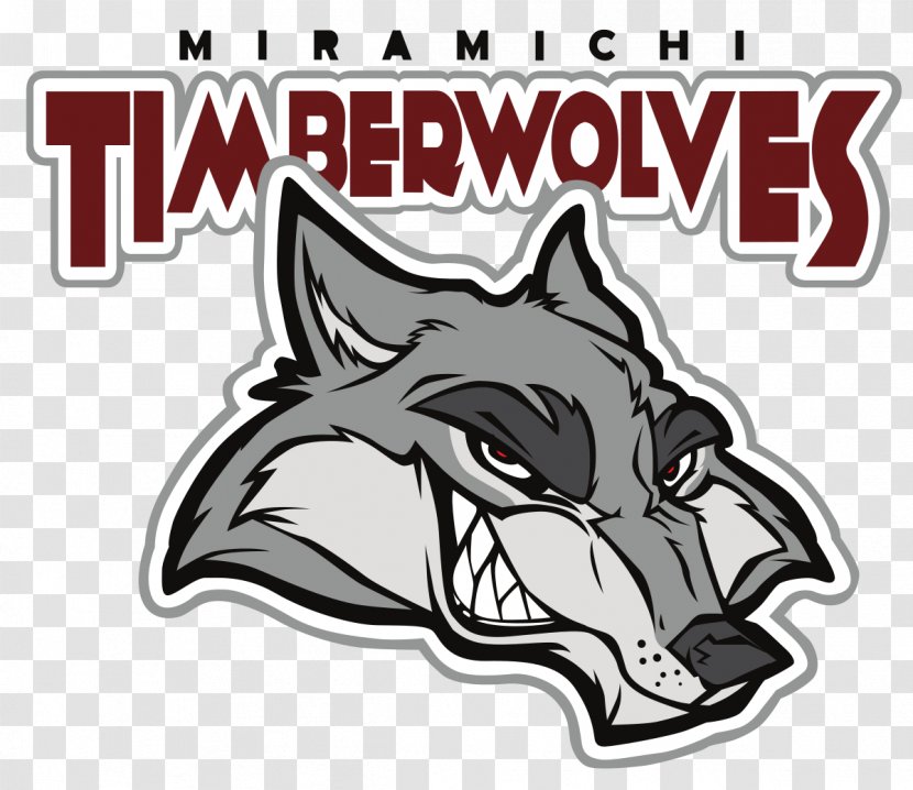 Miramichi Timberwolves Minnesota Dog Campbellton Tigers - Pictou County Crushers Transparent PNG