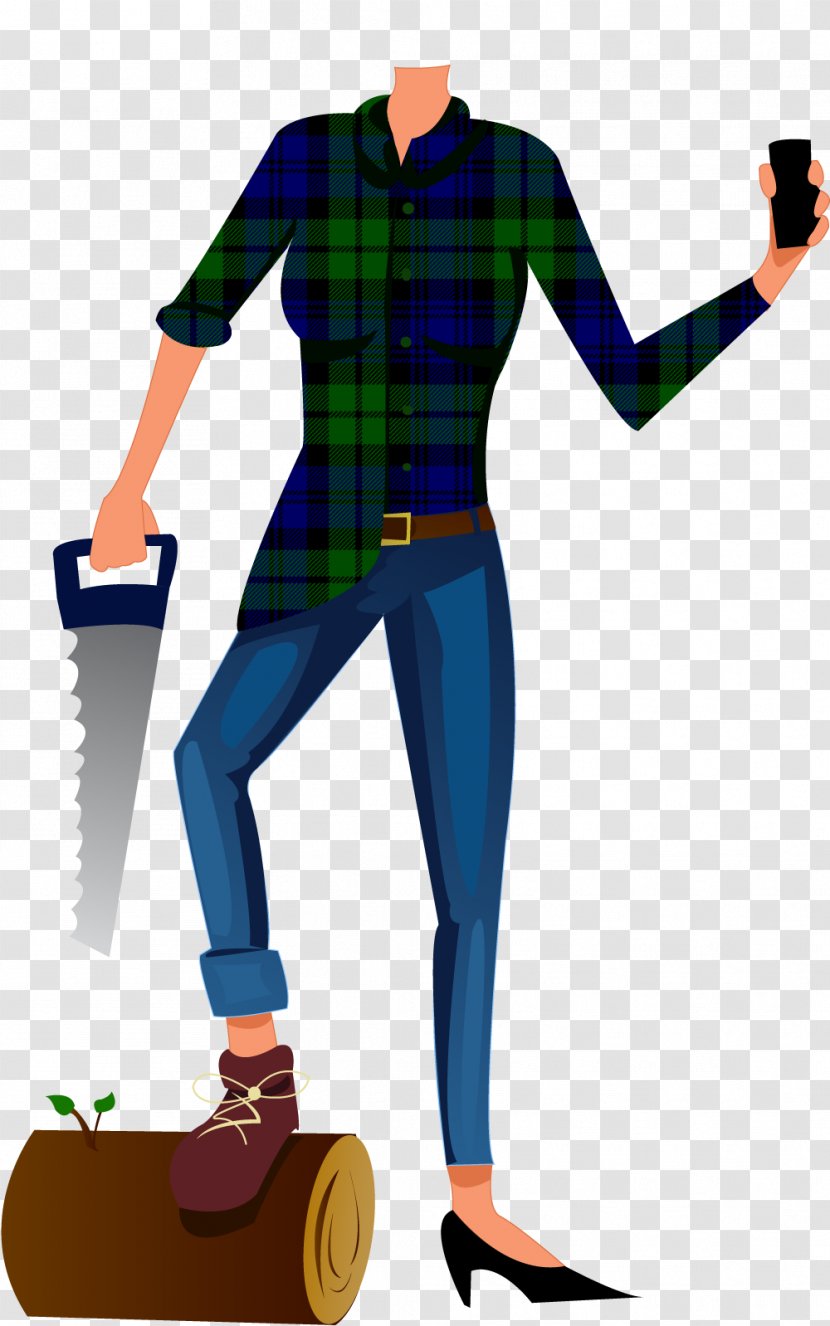 Tartan - Electric Blue - Style Plaid Transparent PNG