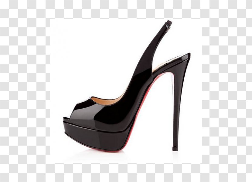 Slingback High-heeled Footwear Court Shoe Platform Peep-toe - Stiletto Heel - Louboutin Transparent PNG