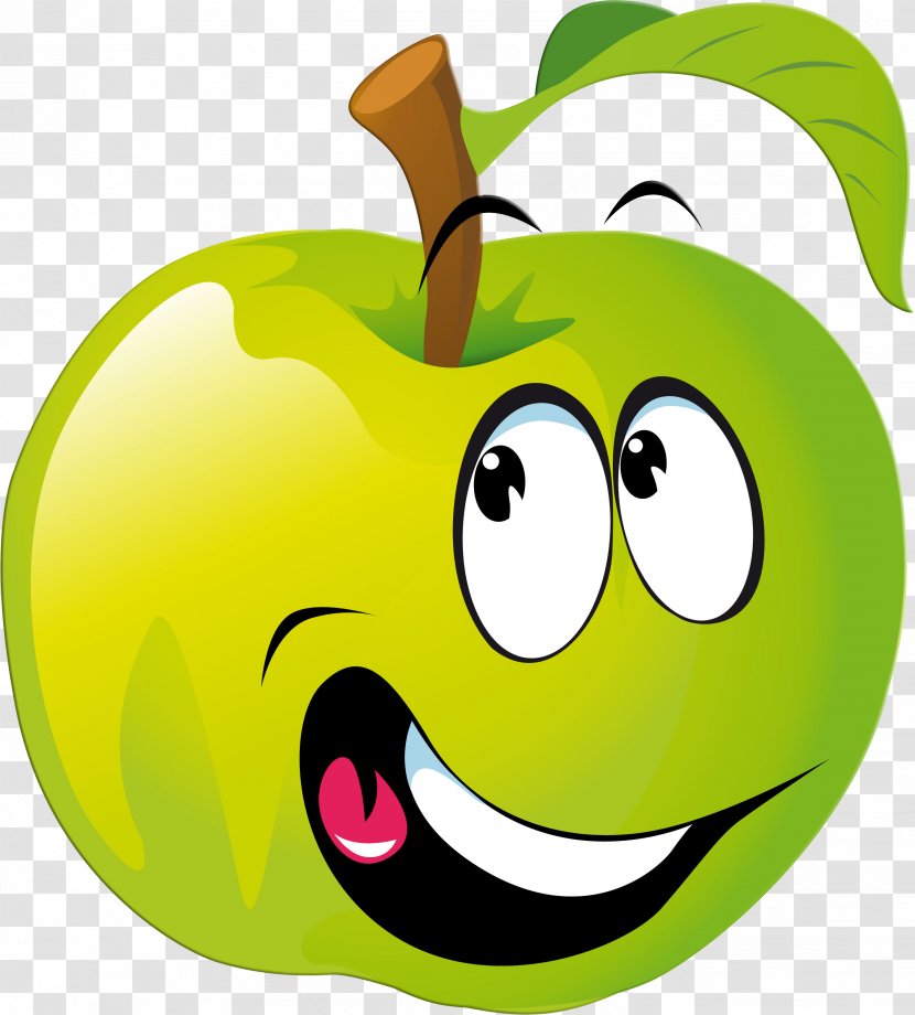 Fruit Cartoon Clip Art - Green Transparent PNG