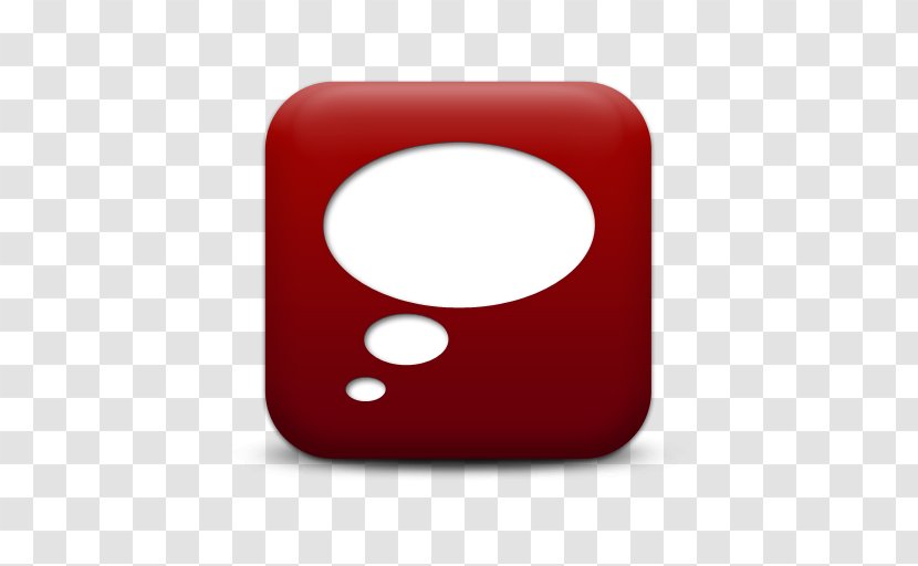 IPhone Text Messaging Speech Balloon Clip Art - Ico - Left Thought Bubble Red Transparent PNG