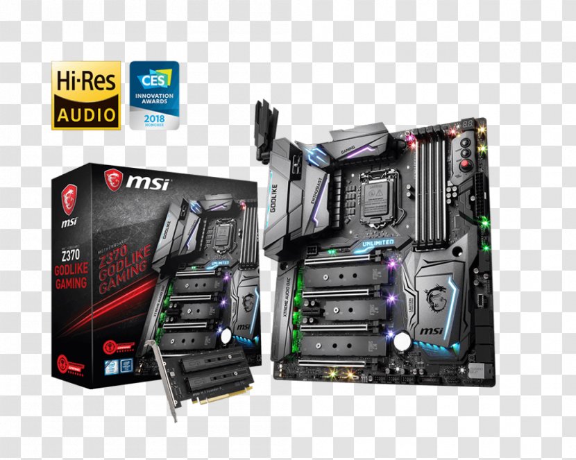 Intel Core LGA 1151 MSI Motherboard Z370 - Coffee Lake Transparent PNG